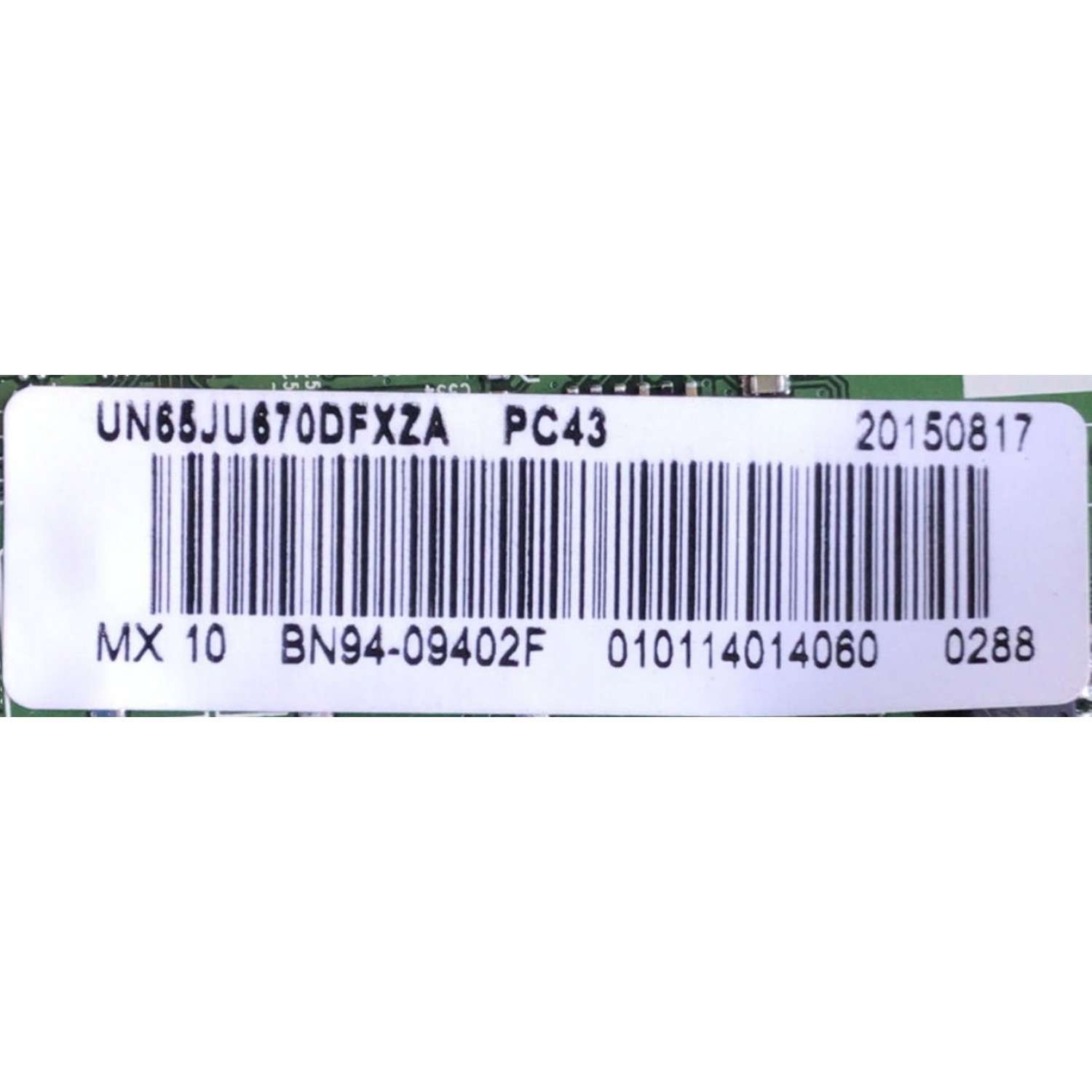 MAIN PARA TV SAMSUNG / NUMERO DE PARTE BN94-09402F / BN41-02344D / BN97-10062C / BN9409402F / PANEL CY-WJ065FGAV3H / DISPLAY T650QVR01.3 / MODELO UN65JU670DFXZA DD02	 - Imagen 3